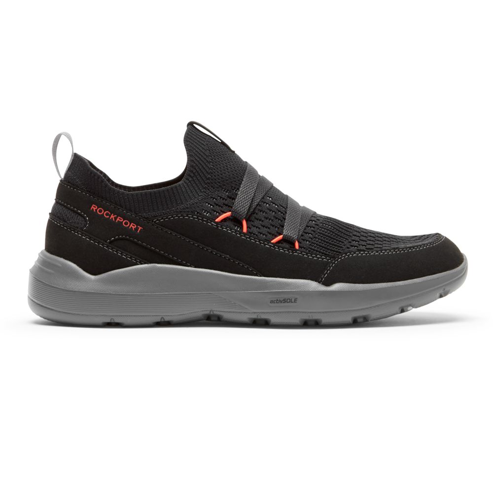 Sapatilhas Rockport Truflex Evolution Mudguard Slip-On Homem - Pretas ( 015-CJEPLV )